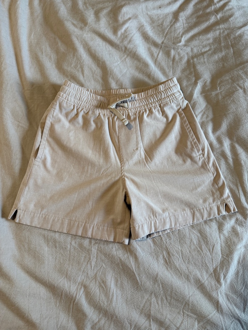 abercrombie kids Beige Elastic-Waist Pull-On Shorts